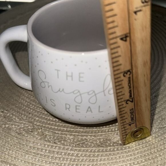 Large Ceramic Mug "The Snuggle Is Real" By Jo-Ann Stores  Microwave & Dishwasher - Picture 6 of 7